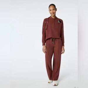 Figs Rafaela, Scrub top size Large, Isabel wide leg pants Size XL, Burgundy